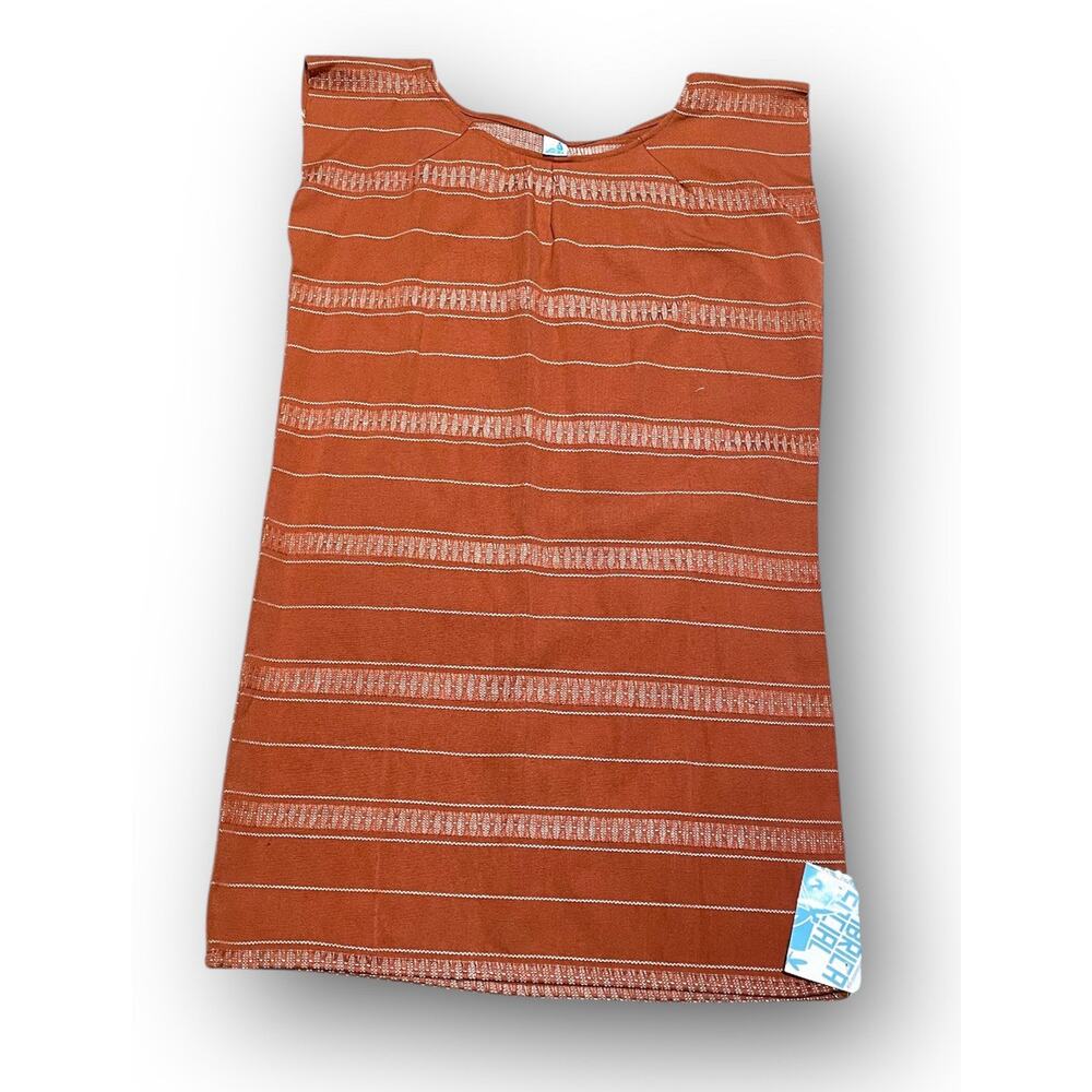 Mexican Indigenous Handmade Dress Fabrica Social Brown 21”x31”